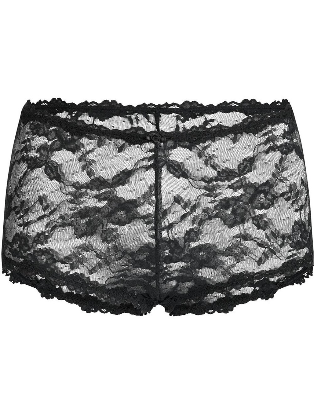 Skims Stretch Lace Boyshort in color Soot